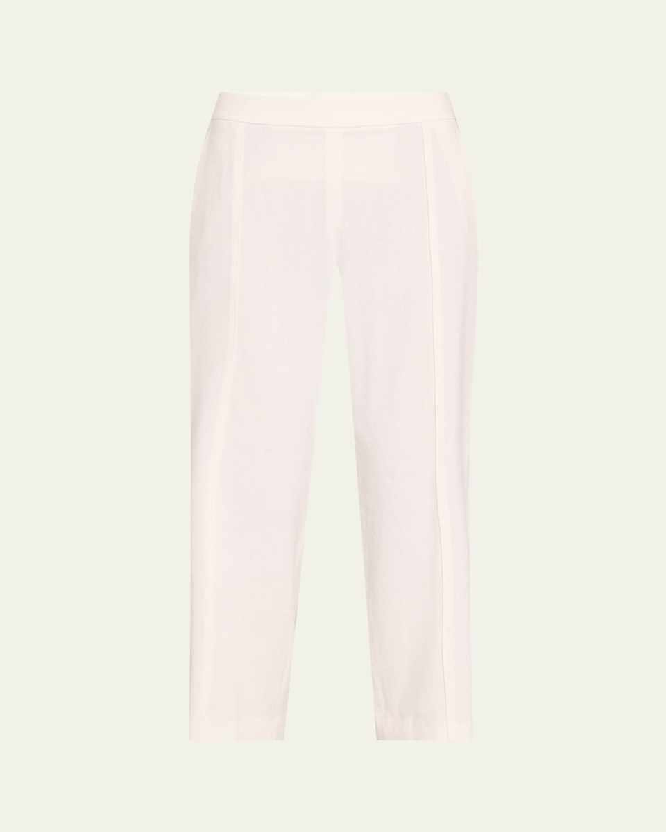 Pull-On Mid-Rise Tapered Pants
